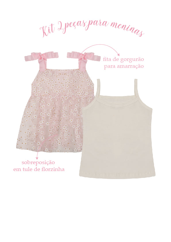 Kit 2 peças para meninas