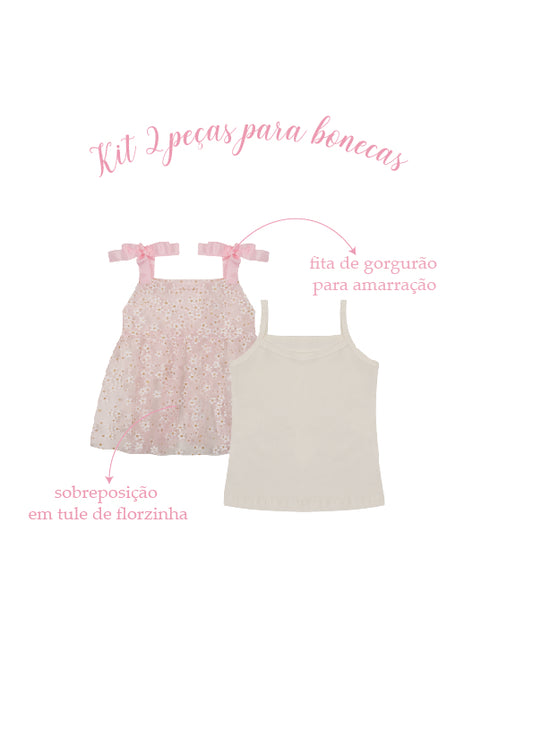 Kit 2 peças para bonecas